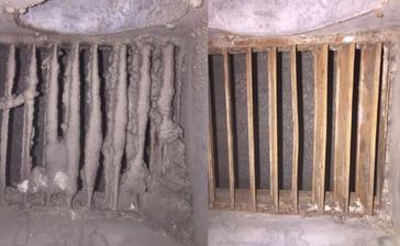 CWRU Bathroom Exhaust Before and After