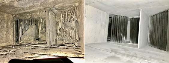 Fosters in Duct Before and After 7.16.2021