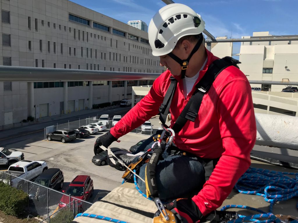 service tech technician geared up for OSHA safety training