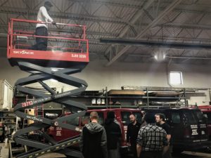 technicians receive hands-on training