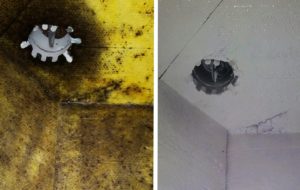 mold ridden plenum box